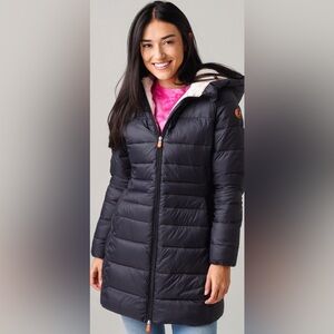 SAVE THE DUCK WOMEN'S GIGA HOODED COAT size XS